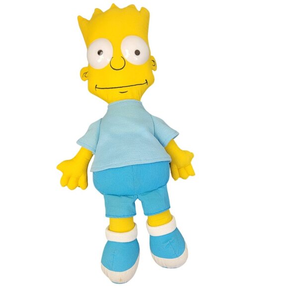 The Simpsons 18 Inch Bart Vintage 1990 Rag Doll Stuffed Toy Plush Retro Tv Show - Picture 1 of 16